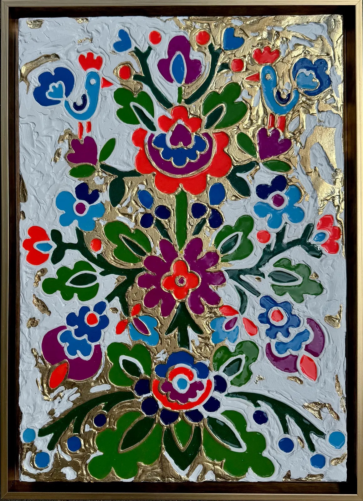 Image of Дерево життя  by Kateryna Zubik, size: 65х45 , made of Мдф, текстурна паста, епоксидна смола, акрил, поталь, Mixed media medium, from Україна, Львів  Photo 1 of 6.