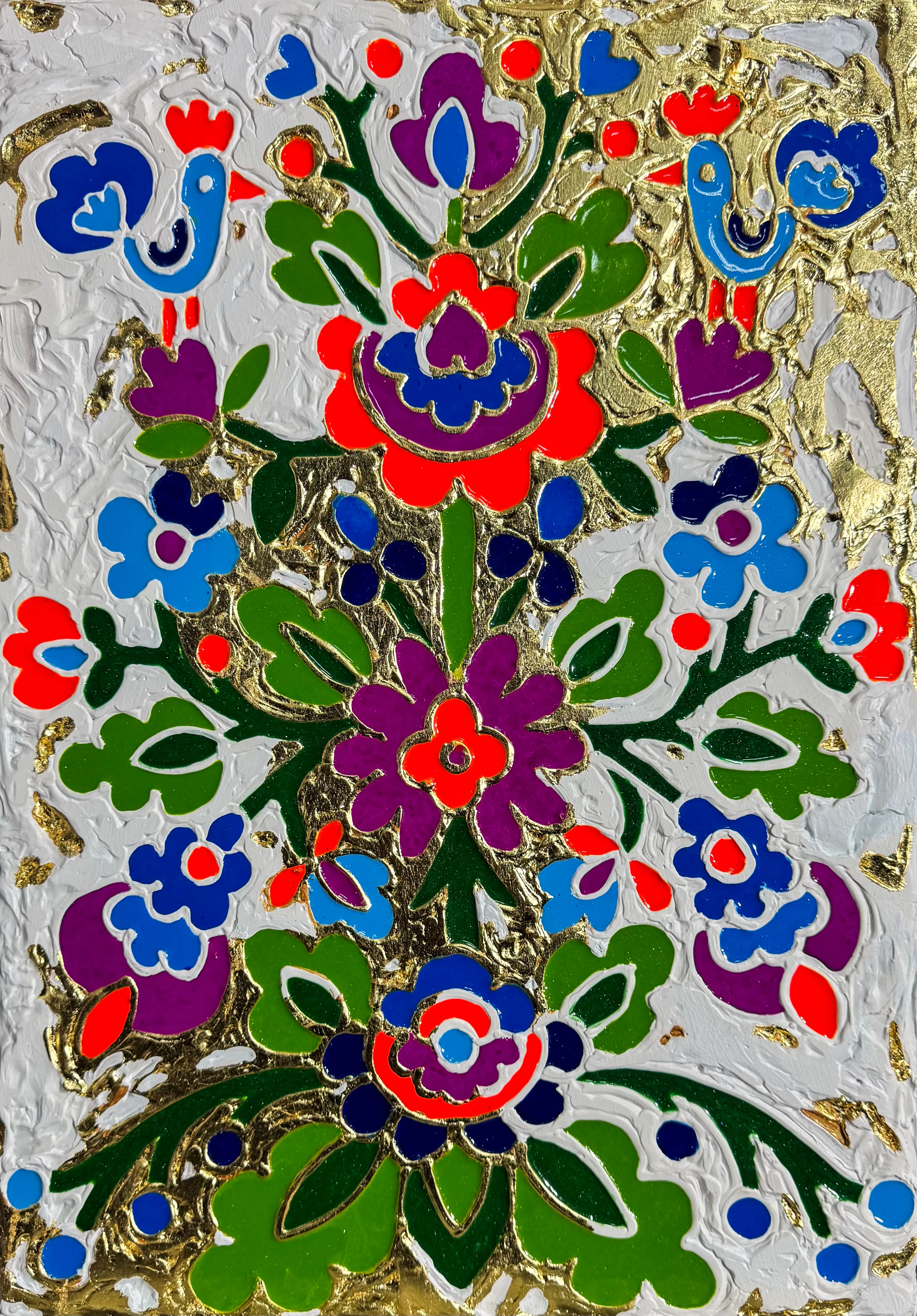 Image of Дерево життя  by Kateryna Zubik, size: 65х45 , made of Мдф, текстурна паста, епоксидна смола, акрил, поталь, Mixed media medium, from Україна, Львів  Photo 3 of 6.