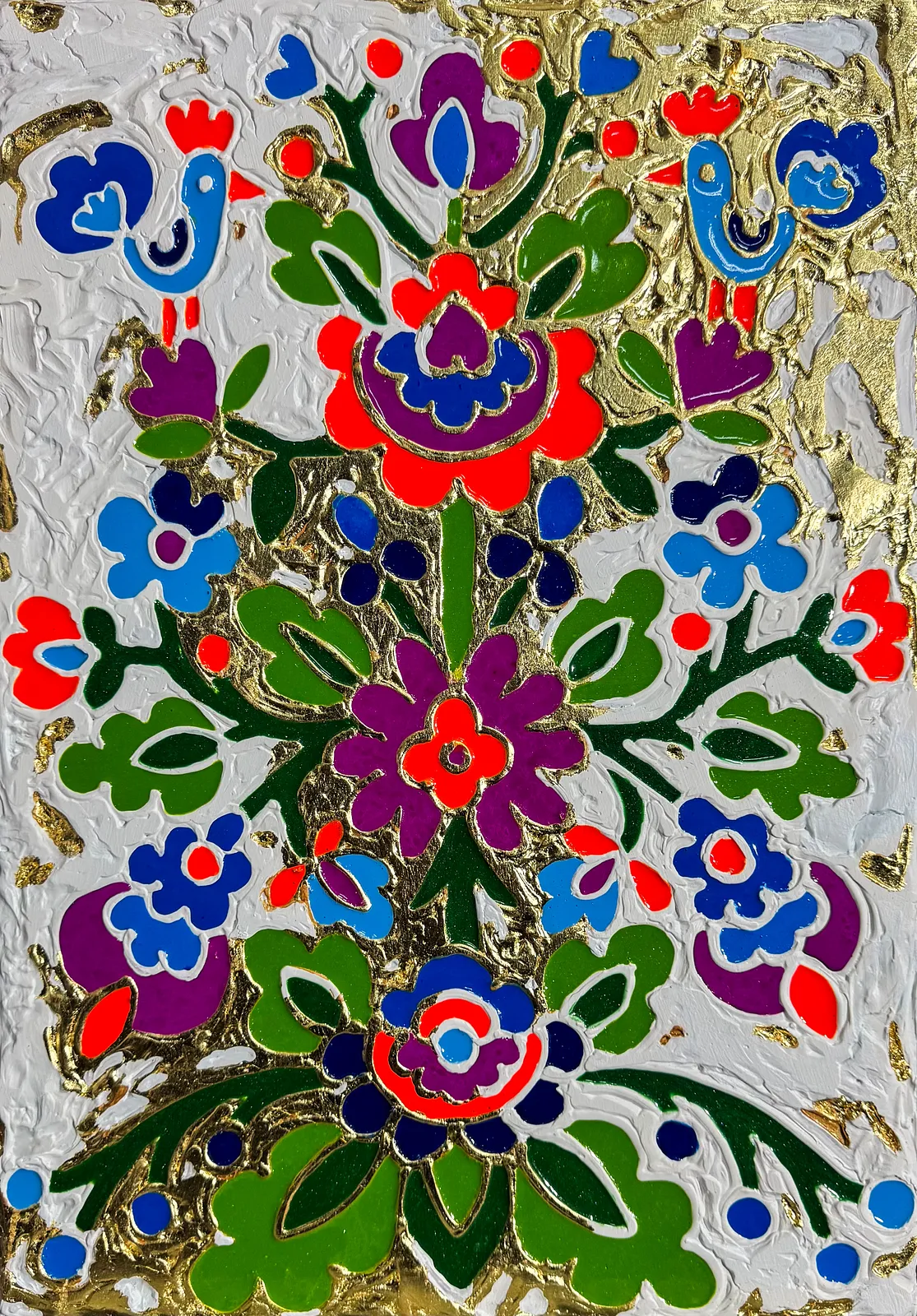 Image of Дерево життя  by Kateryna Zubik, size: 65х45 , made of Мдф, текстурна паста, епоксидна смола, акрил, поталь, Mixed media medium, from Україна, Львів  Photo 3 of 6.
