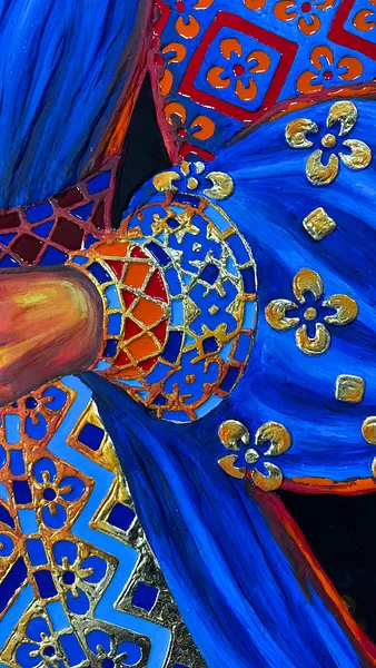 Image of Блекаут by Kateryna Zubik, size: 130х200см , Mixed media medium, part of the Мотанка series Photo 7 of 10.