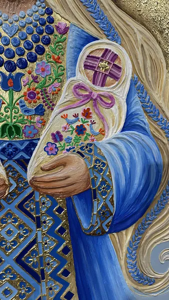 Image of Щастя by Kateryna Zubik, size: 95х125 см , Mixed media medium, part of the Мотанка series Photo 6 of 18.