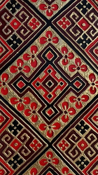 Image of Файні гени  by Kateryna Zubik, size: 50х100 см , Mixed media medium, part of the Файні гени вишиванка series, priced at $600 Photo 2 of 5.