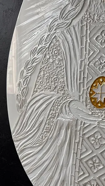 Image of Світло by Kateryna Zubik, size: 70х100 см, Mixed media medium, part of the Писанка series, priced at $915 Photo 3 of 7.