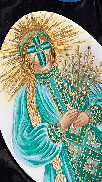 Image of Не я бʼю — верба бʼє by Kateryna Zubik, size: 60х40, Mixed media medium, part of the Писанка series, priced at $475 Photo 5 of 7.