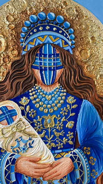 Image of Оберіг життя  by Kateryna Zubik, size: 40х60см, Mixed media medium, part of the Мотанка series, priced at $350 Photo 5 of 8.