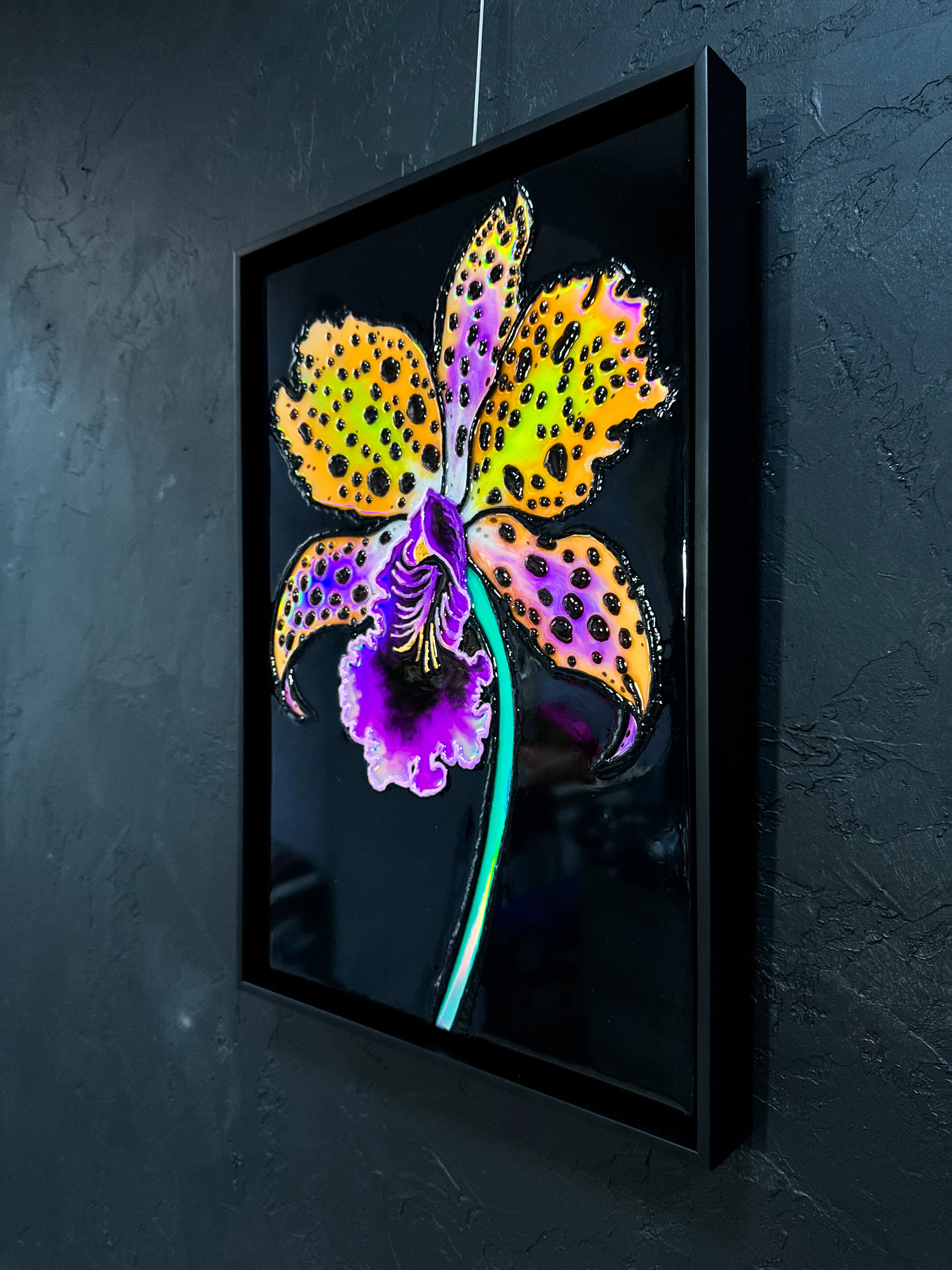 Image of Сила жінки  by Kateryna Zubik, size: 45х65, made of Мдф, текстурна паста, епоксидна смола, вініл, акрил, деревʼяна рамка , Mixed media medium, from Україна, Львів , part of the Енергія series, priced at $250 (≈ 11,200 грн) Photo 6 of 8.